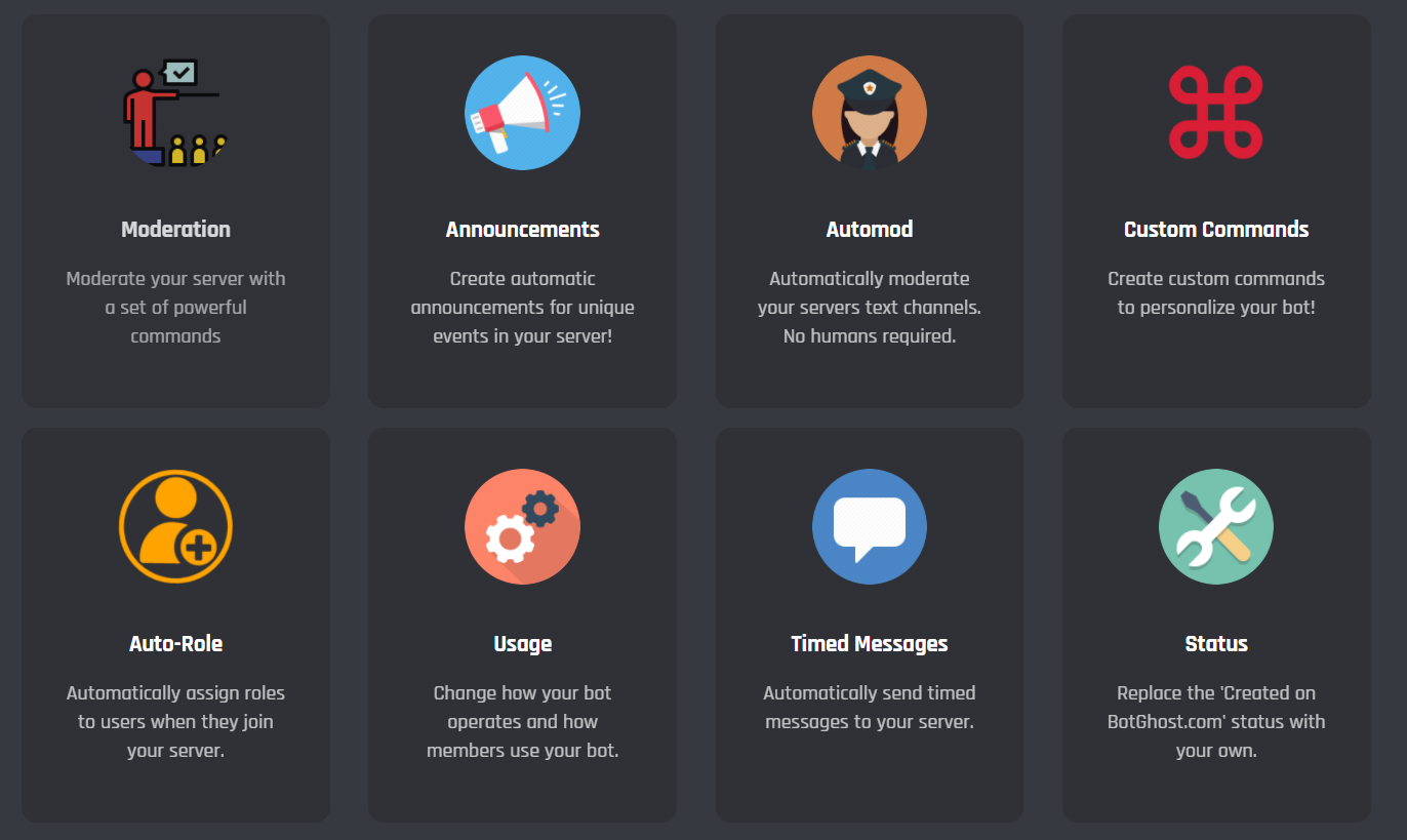 BotGhost Free Discord Bot Maker